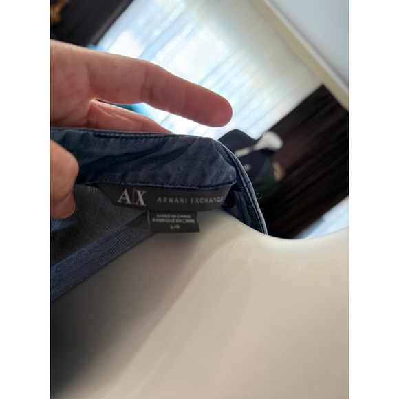 Armani Exchange Blue Short Sleeve Tee L - Picture 4 of 5